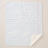 Textur von Notebooks Sherpadecke (Vorderseite)