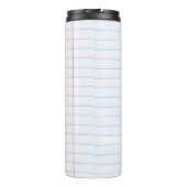 Textur von Notebooks Thermosbecher (Rückseite)