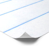 Textur von Papier für Notebooks Poster (Ecke)