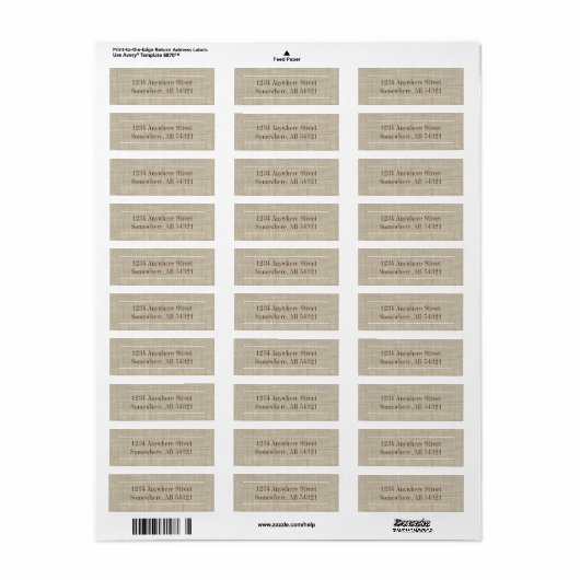 Textur von Webellinen in Beige Brown (Vorne)