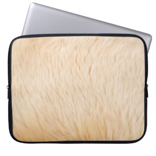 Textur von Ziegenhaaren Laptopschutzhülle
