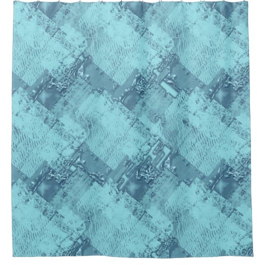 Textur, Wasser und Eis. Duschvorhang (Vorderseite)