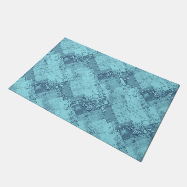 Textur, Wasser und Eis. Fußmatte (Schrägansicht)