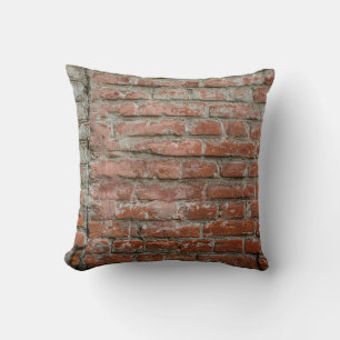 Textur. Ziegel. Wand. Ein Hintergrund mit Attribut Kissen