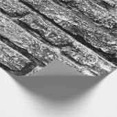 Textur, Ziegelstein, Hintergrund. Bricktextur mit Geschenkpapier (Ecke)