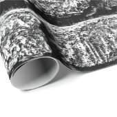 Textur, Ziegelstein, Hintergrund. Bricktextur mit Geschenkpapier (Rolleneckpunkt)