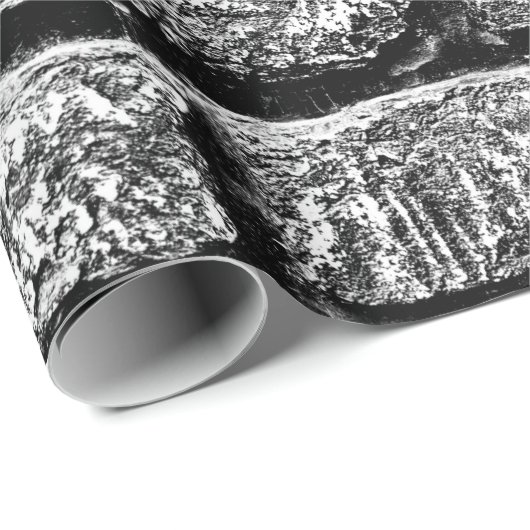 Textur, Ziegelstein, Hintergrund. Bricktextur mit Geschenkpapier (Rolleneckpunkt)