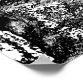 Textur, Ziegelstein, Hintergrund. Bricktextur mit Poster (Ecke)