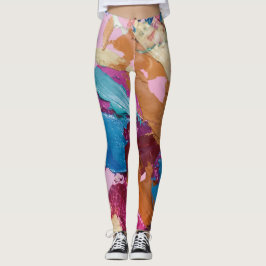 Textura5 de la obra Piña "filtro dramático cálido Leggings