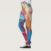 Textura5 de la obra Piña "filtro dramático cálido Leggings (Links)