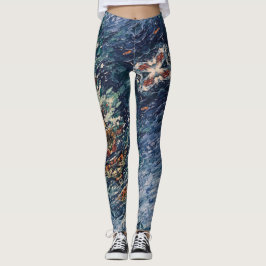 Textura #12 de obra Amanecer Leggings