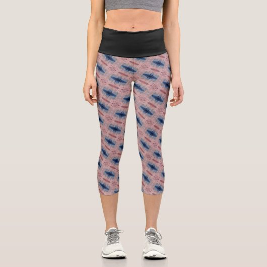 Textura #14 de la obra Viendo a travez de los ojos Capri Leggings (Vorderseite)