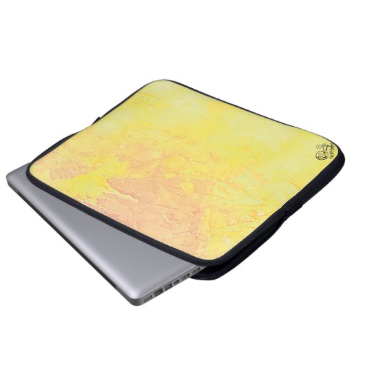 Textura #18 de la obra Nuit Laptopschutzhülle (Vorne Knopf)