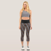  Textura #18 de obra Amanecer Capri Leggings (Vorderseite)