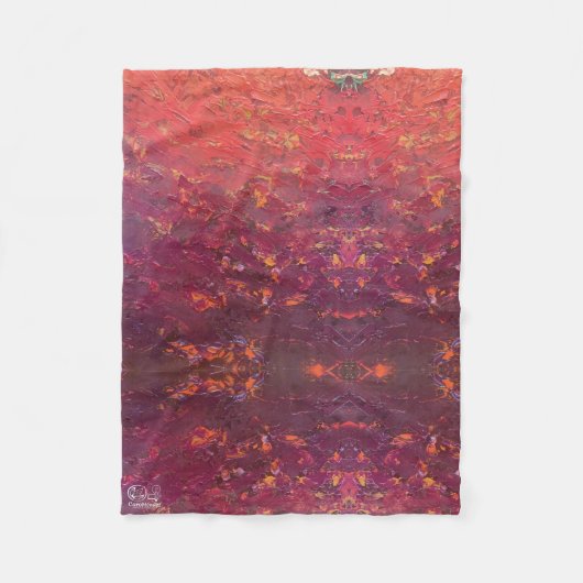 Textura #1 de la obra La puesta del sol Fleecedecke (Vorderseite)