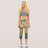 Textura #21 de obra Amanecer Capri Leggings (Vorderseite)