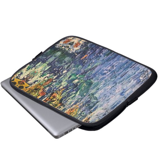 Textura #22 de obra Amanecer Laptopschutzhülle (Vorne Knopf)