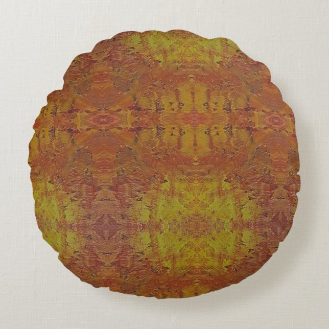 Textura #22 de obra Horizonte Rundes Kissen (Vorderseite)