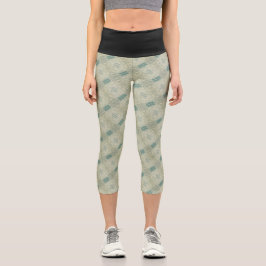 Textura #23 de obra Amanecer Capri Leggings