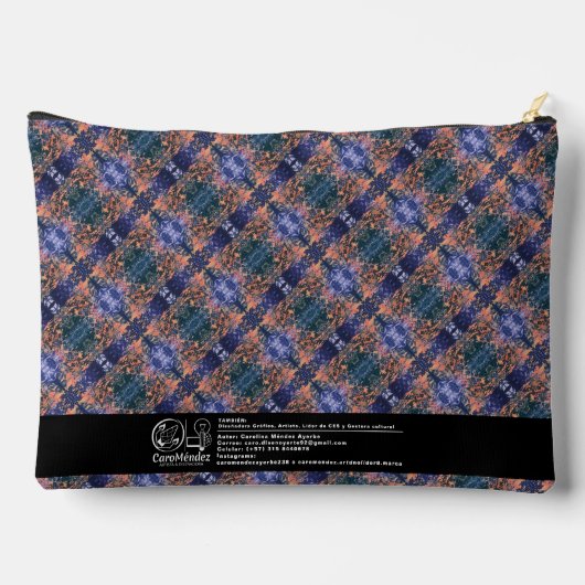 Textura #25 de obra Horizonte Zubehörtasche (Rückseite)