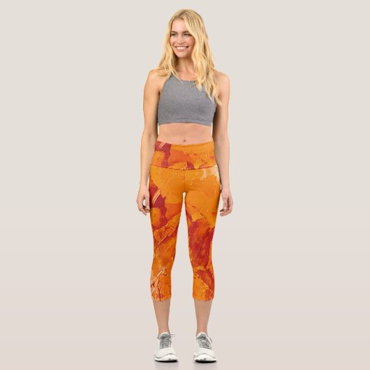 Textura #26 de la obra Nuit  Capri Leggings (Vorderseite)