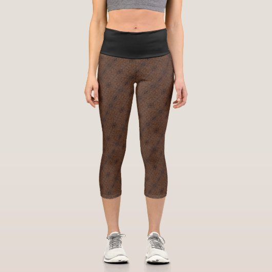 Textura #28 de obra Amanecer Capri Leggings (Vorderseite)
