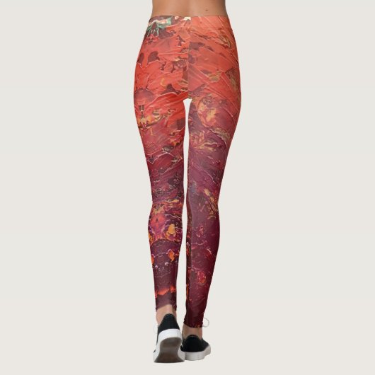 Textura #2 de la obra La puesta del sol Leggings (Rückseite)