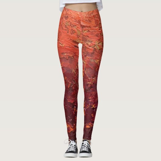 Textura #2 de la obra La puesta del sol Leggings (Vorderseite)