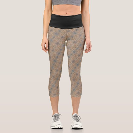 Textura #2 de obra Amanecer Capri Leggings (Vorderseite)