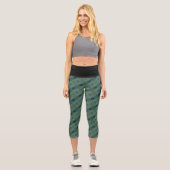 Textura #34 de obra Amanecer Capri Leggings (Vorderseite)
