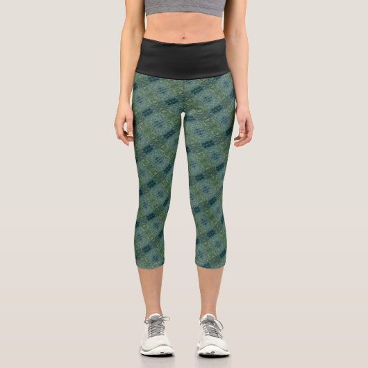 Textura #34 de obra Amanecer Capri Leggings (Vorderseite)