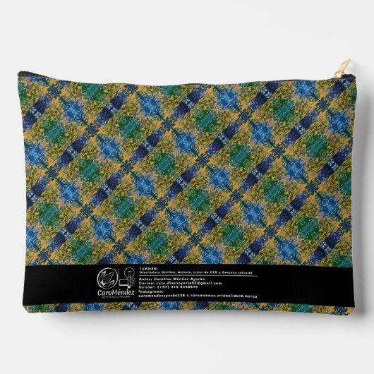 Textura #36 de obra Horizonte Zubehörtasche (Rückseite)