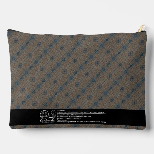 Textura #37 de obra Amanecer Zubehörtasche (Rückseite)