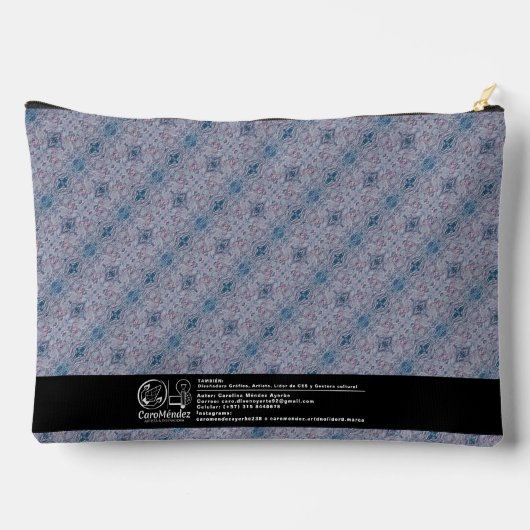 Textura #39 de obra Amanecer Zubehörtasche (Rückseite)