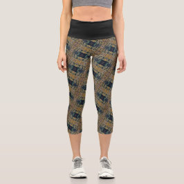 Textura #41 de obra Amanecer Capri Leggings