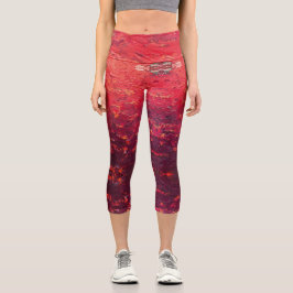 Textura #4 de la obra La puesta del sol Capri Leggings