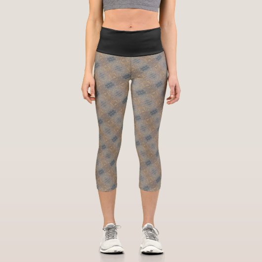 Textura #4 de obra Amanecer Capri Leggings (Vorderseite)