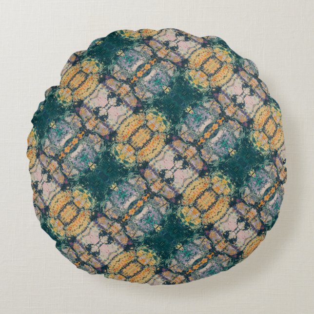 Textura #6 de obra La roca Rundes Kissen (Vorderseite)