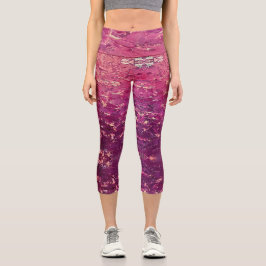 Textura #7 de la obra La puesta del sol Capri Leggings