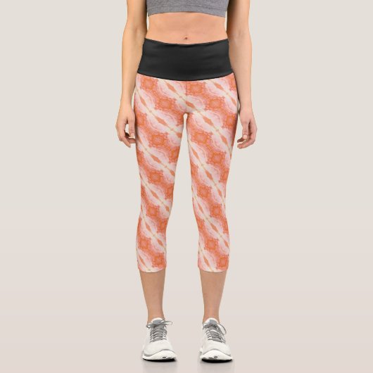 Textura #8 de la obra El corazón de los... Capri Leggings (Vorderseite)