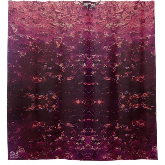 Textura #8 de la obra La puesta del sol Duschvorhang (Vorderseite)