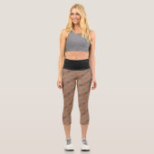 Textura #9 de obra Amanecer Capri Leggings (Vorderseite)