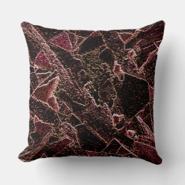 Textura estilo rocha marrom entalhada kissen