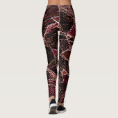 Textura estilo rocha marrom entalhada leggings (Rückseite)