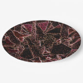 Textura estilo rocha marrom entalhada pappteller (Schrägansicht)