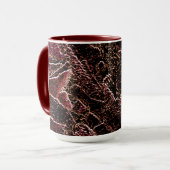 Textura estilo rocha marrom entalhada tasse (Vorderseite Links)