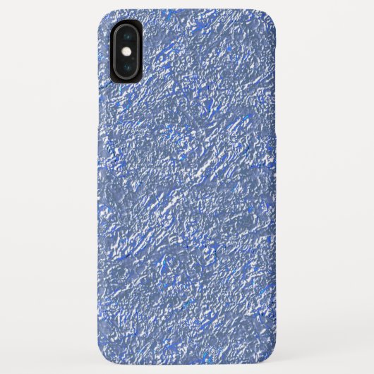 Textura rústica azul e efeito prateado Case-Mate iPhone hülle (Rückseite)