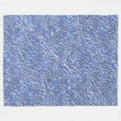 Textura rústica azul e efeito prateado fleecedecke (Vorderseite (Horizontal))