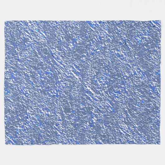 Textura rústica azul e efeito prateado fleecedecke (Vorderseite (Horizontal))