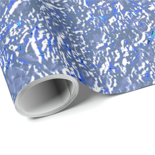 Textura rústica azul e efeito prateado geschenkpapier (Rolleneckpunkt)